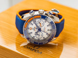 Omega Seamaster Planet Ocean 600M 45.5 mm, steel on rubber strap