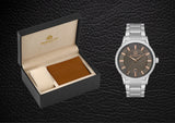 BIGOTTI MILANO MENS STAINLESS STEEL STRAP WATCH WITH GIFT SET – BG.1.10485-1
