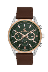 BIGOTTI MILANO MENS LEATHER STRAP WATCH- BG.1.10490-4