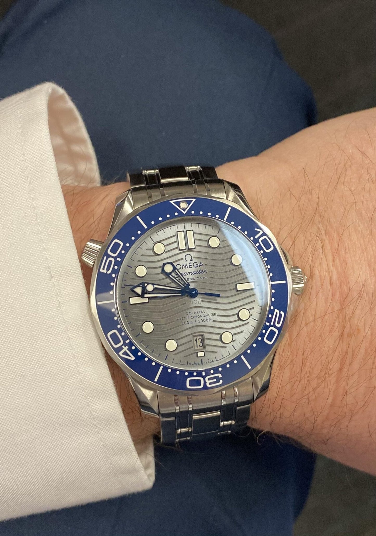 Omega Seamaster Diver 300M 42 mm, steel on steel