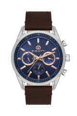 BIGOTTI MILANO MENS LEATHER STRAP WATCH- BG.1.10490-3