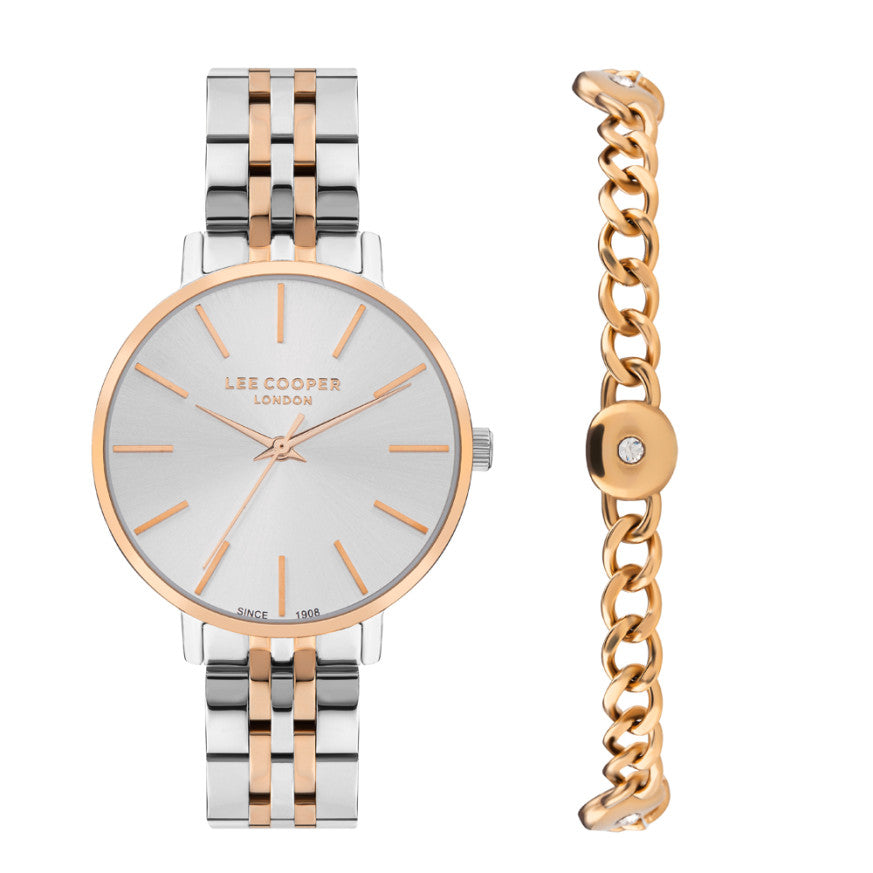 LEE COOPER Women’s Analog Silver Dial Watch – LC07857.530