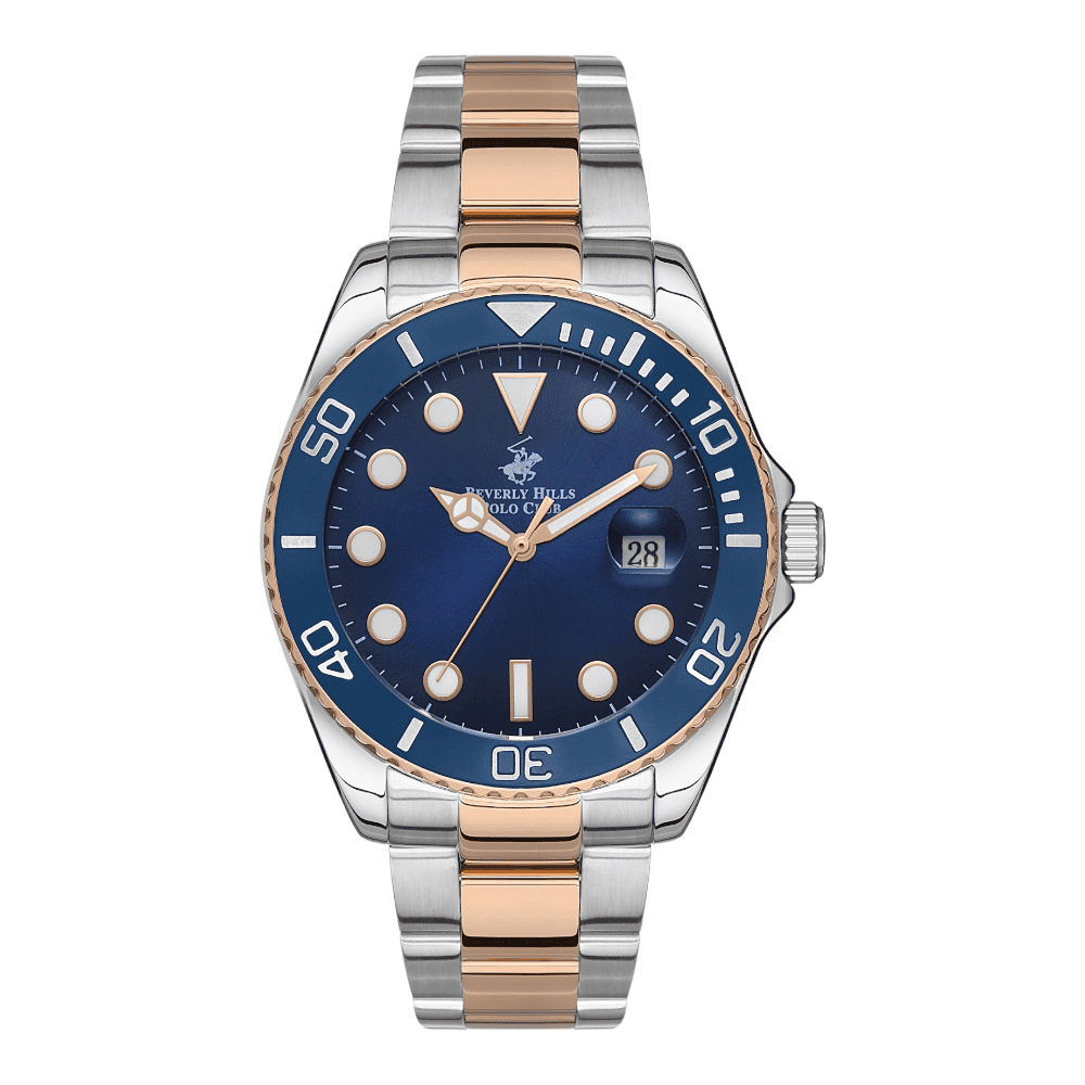 BEVERLY HILLS POLO CLUB Men’s Analog Dark Blue Dial Watch – BP3328X.590