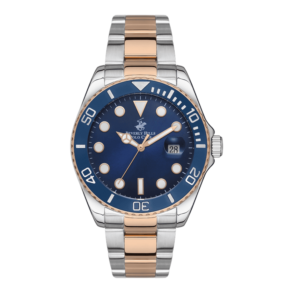 BEVERLY HILLS POLO CLUB Men’s Analog Dark Blue Dial Watch – BP3328X.590