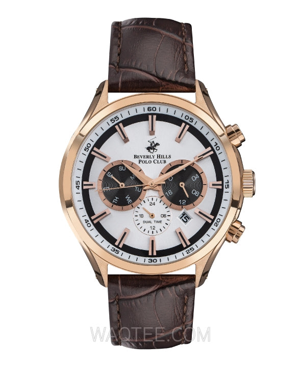 BEVERLY HILLS POLO CLUB Men’s Multi Function White Dial Watch – BP3112X.432