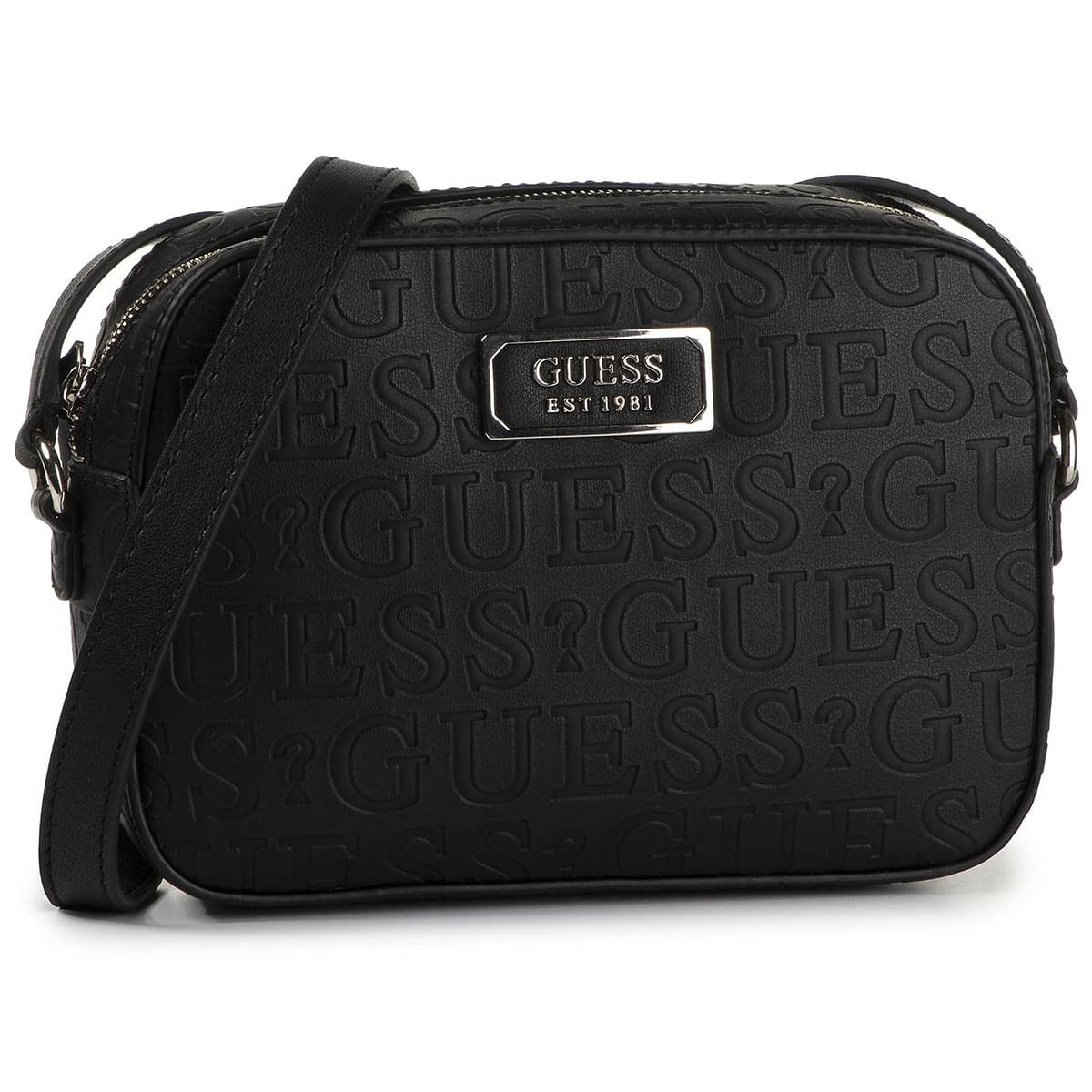 حقيبة كروسبودي سوداء من جيس Guess للنساء موديل Hwvd66 91120Bla