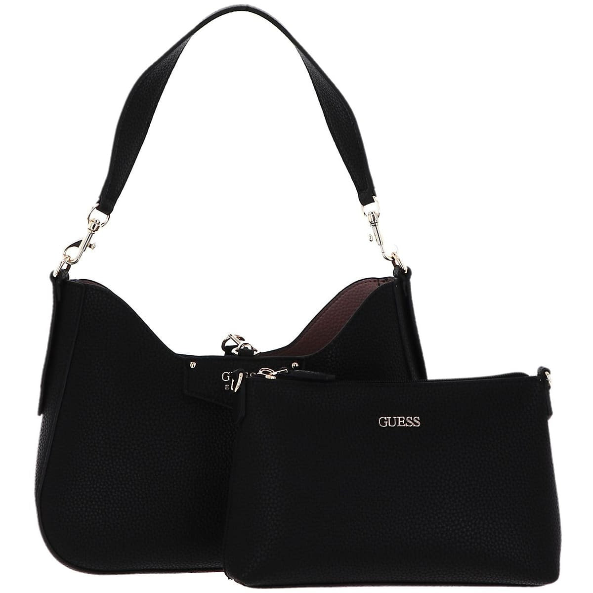 حقيبة كتف نسائية سوداء من جيس Guess ، موديل Hwevg839002