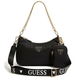 حقيبة كتف نسائية سوداء من جيس Guess