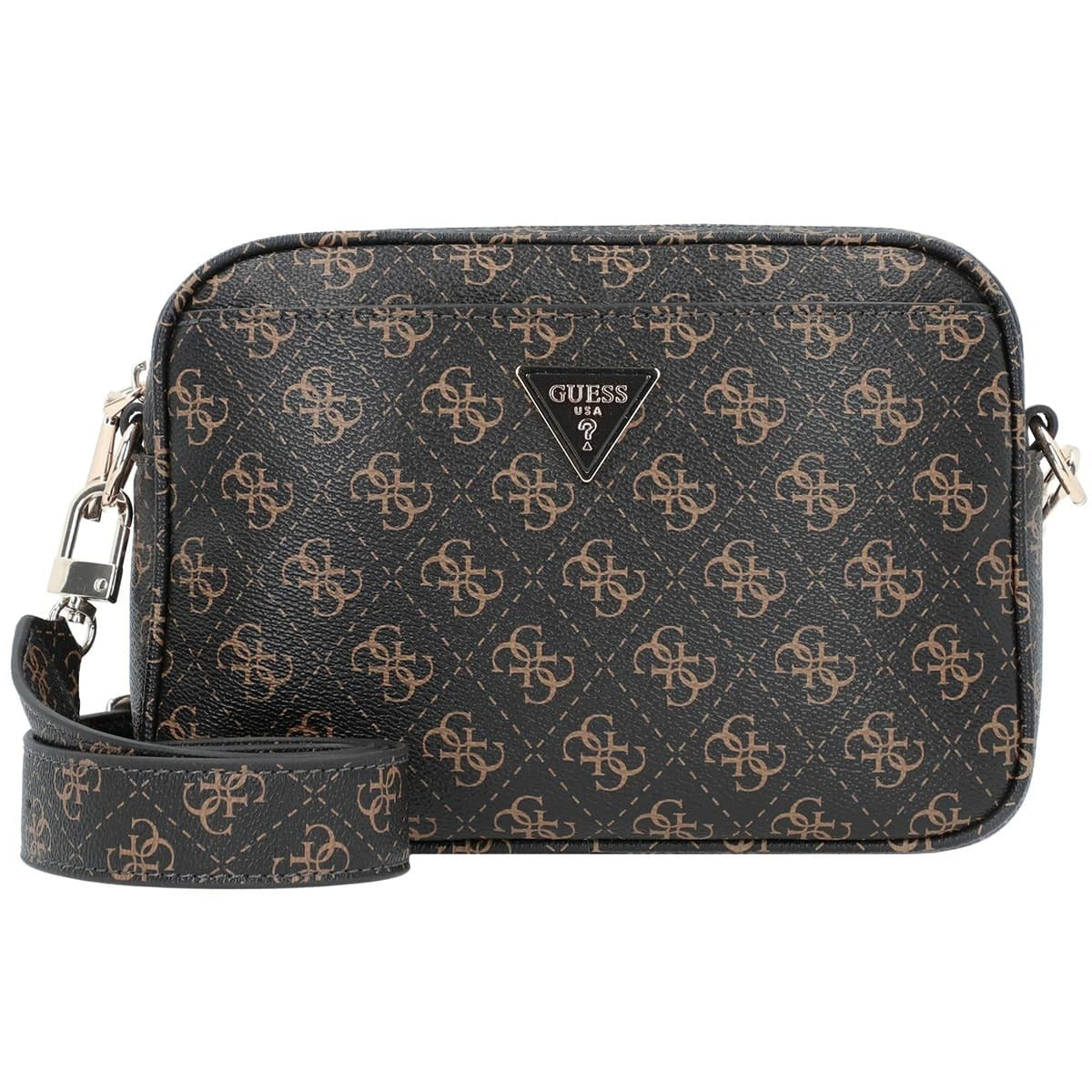 حقيبة كروس بودي بنية اللون من Guess للنساء Hwqg8778140
