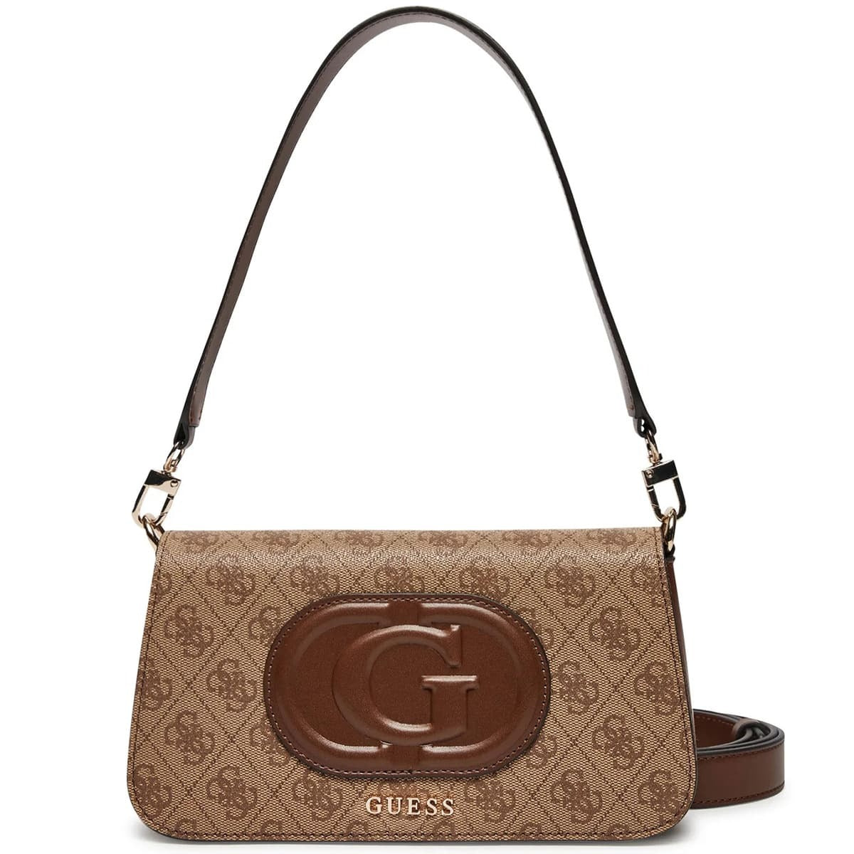 حقيبة كتف نسائية من جيس Guess بلون بني لاتيه ، موديل Hwesg951320