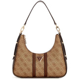 حقيبة كتف نسائية من جيس Guess ، لون بني فاتح ، شعار لاتيه ، موديل Hwsg9000180