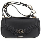 حقيبة يد نسائية سوداء من Guess ، حقيبة كتف Hwbg7993200