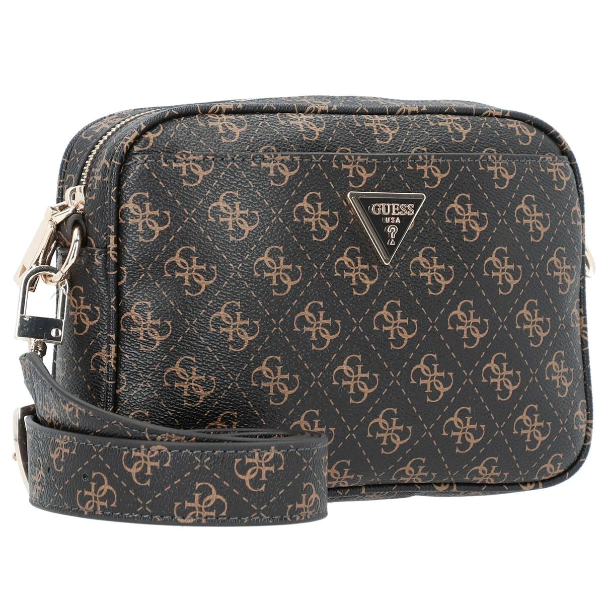 حقيبة كروس بودي بنية اللون من Guess للنساء Hwqg8778140