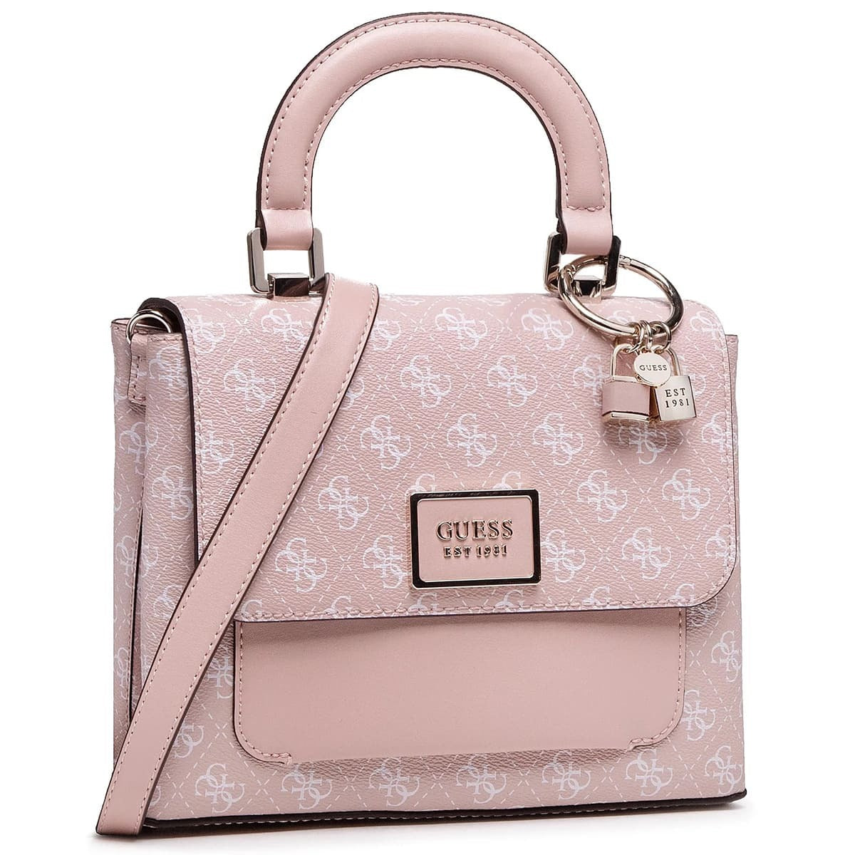 حقيبة يد نسائية وردية من جيس Guess ، موديل Hwsg79 66180