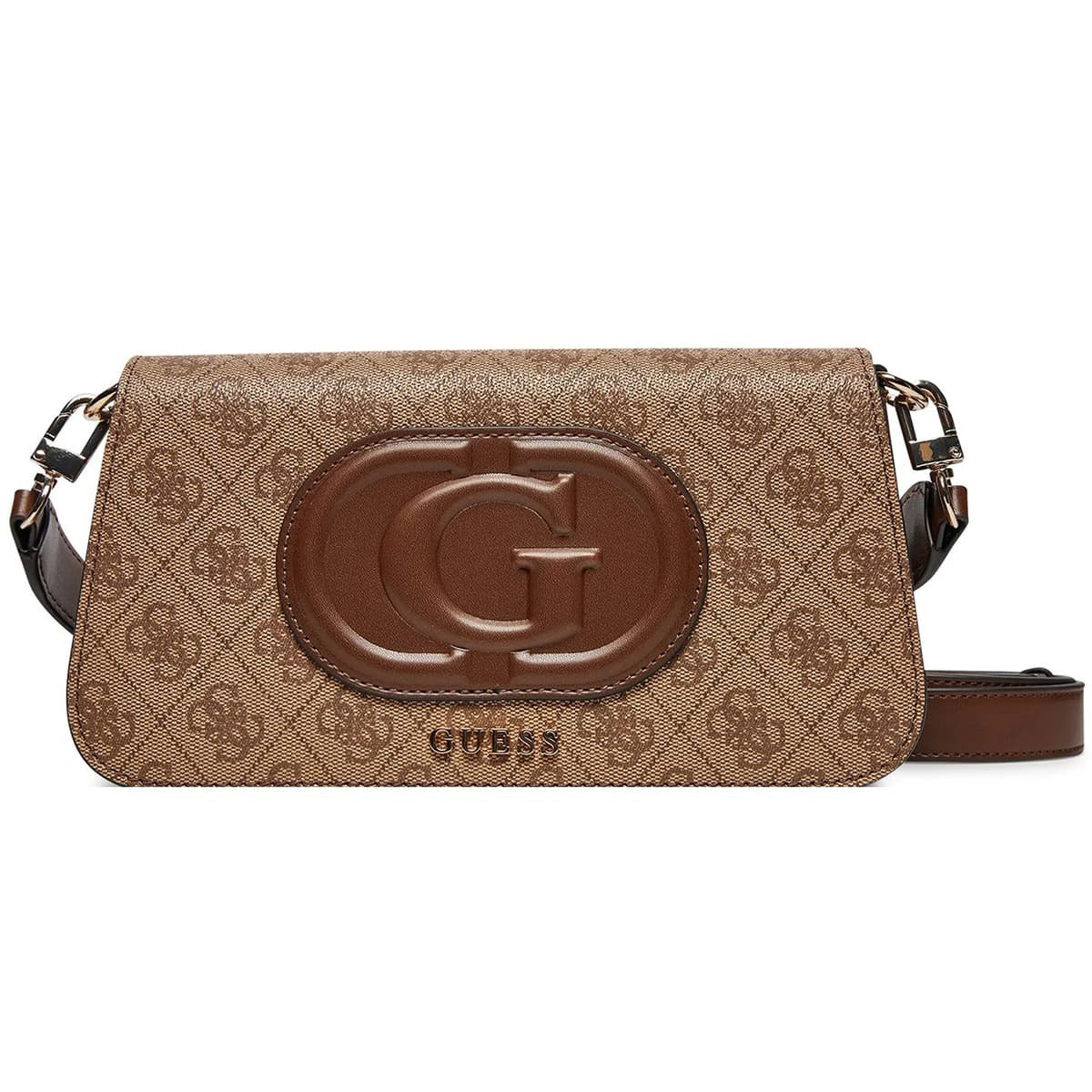 حقيبة كتف نسائية من جيس Guess بلون بني لاتيه ، موديل Hwesg951320