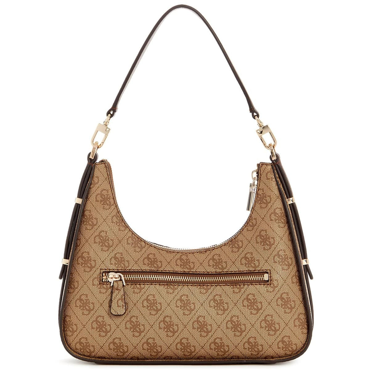 حقيبة كتف نسائية من جيس Guess ، لون بني فاتح ، شعار لاتيه ، موديل Hwsg9000180