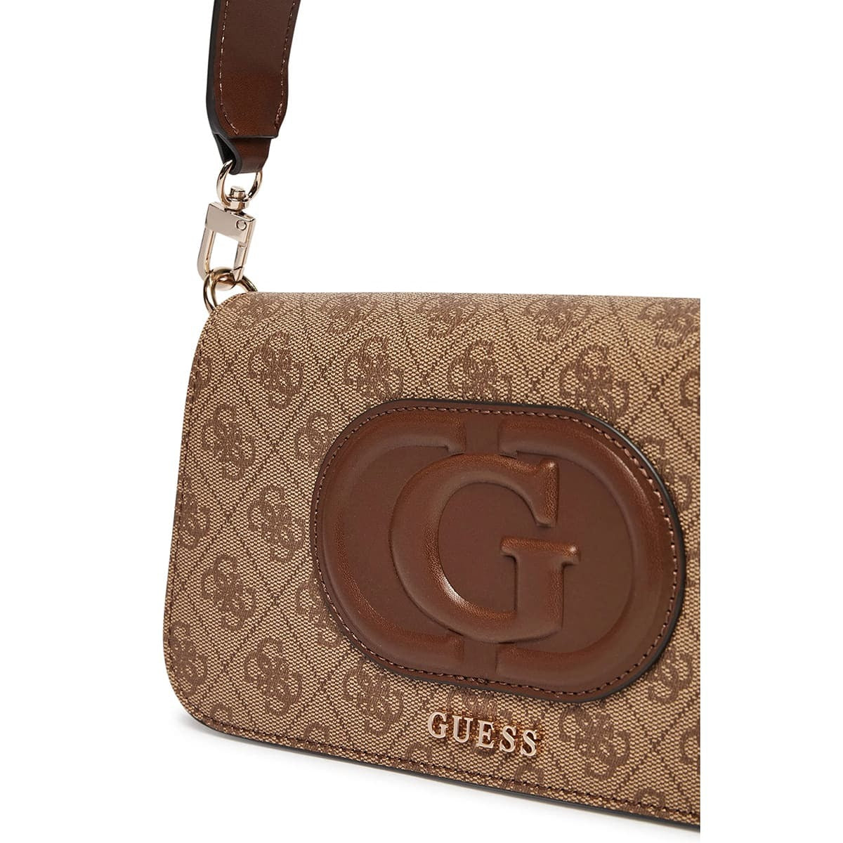 حقيبة كتف نسائية من جيس Guess بلون بني لاتيه ، موديل Hwesg951320