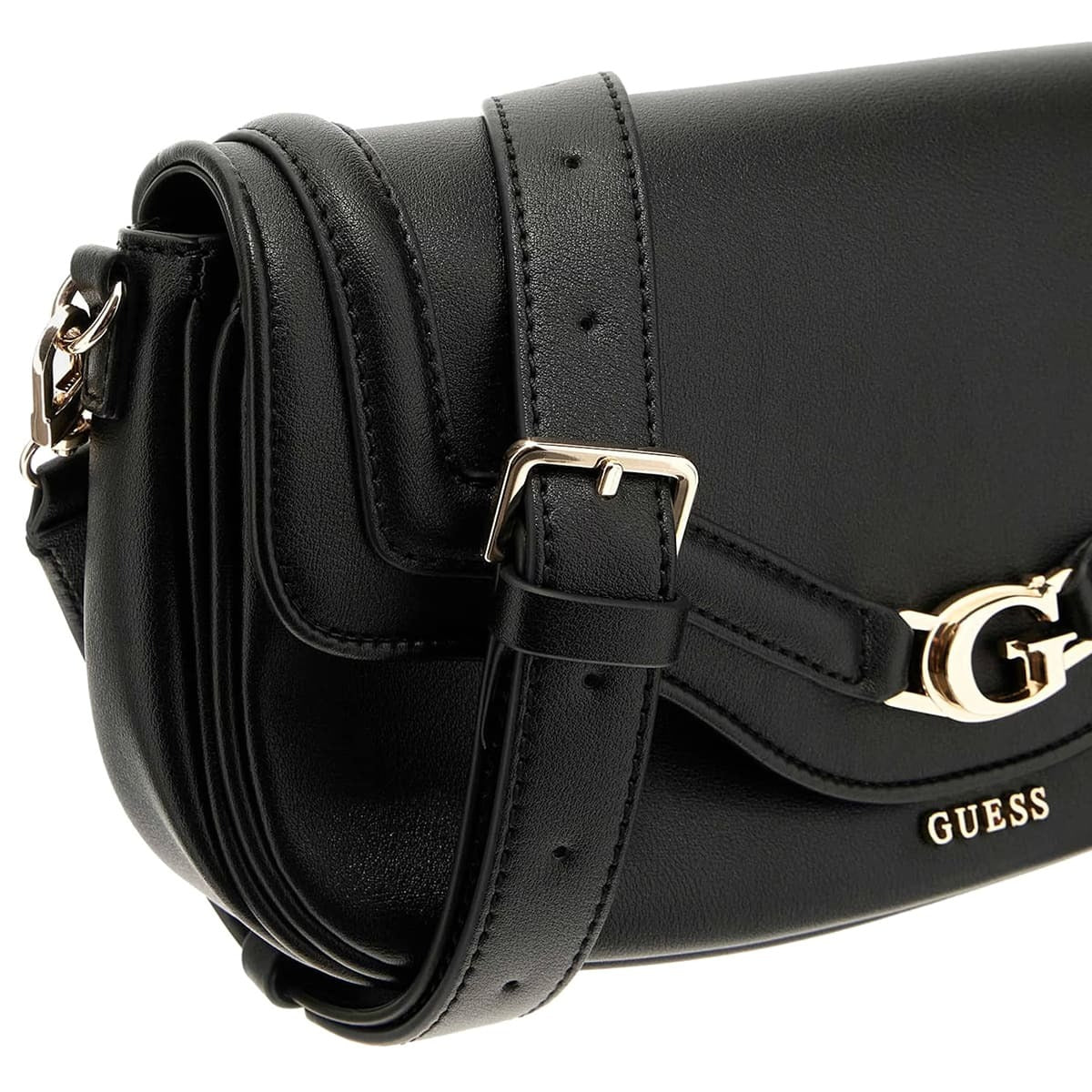 حقيبة يد نسائية سوداء من Guess ، حقيبة كتف Hwbg7993200