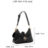 حقيبة كتف نسائية من جيس Guess باللون الأسود الفحمي Hwsg7993730 Clo