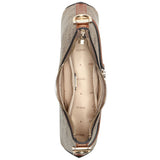 حقيبة كروسبودي نسائية من Guess بشعار جيس لاتيه ، لون بني فاتح ، رقم الموديل Hwsg7993730 Ltl