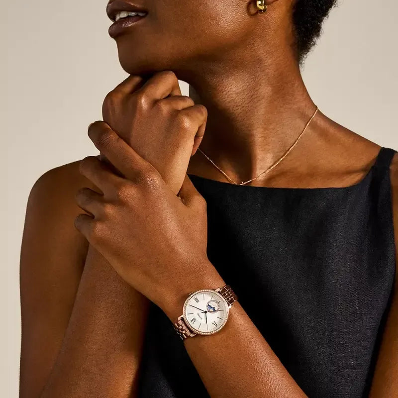 Fossil Jacqueline Sun Moon Rose Gold Women's Watch - ES5165