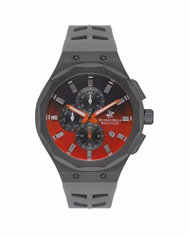 Beverly Hills Polo Club Men’s Multi Function Black And Red Dial Watch – BP3535X.006