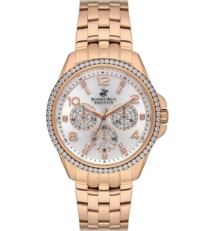 BEVERLY HILLS POLO CLUB Women’s Analog Silver Dial Watch – BP3572C.430
