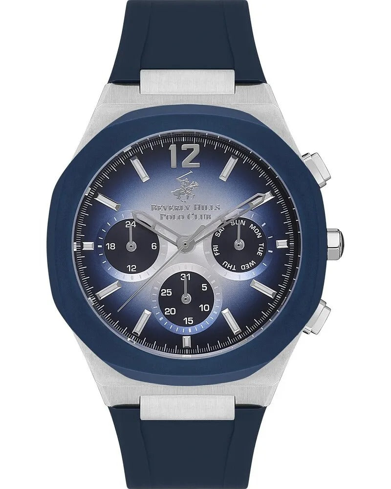 Beverly Hills Polo Club Men’s Multi Function Blue Dial Watch – BP3539X.399
