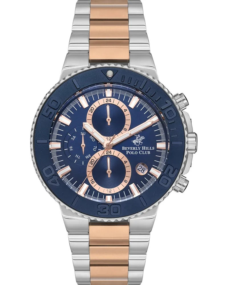 Beverly Hills Polo Club Men’s Multi Function Blue Dial Watch – BP3540X.590