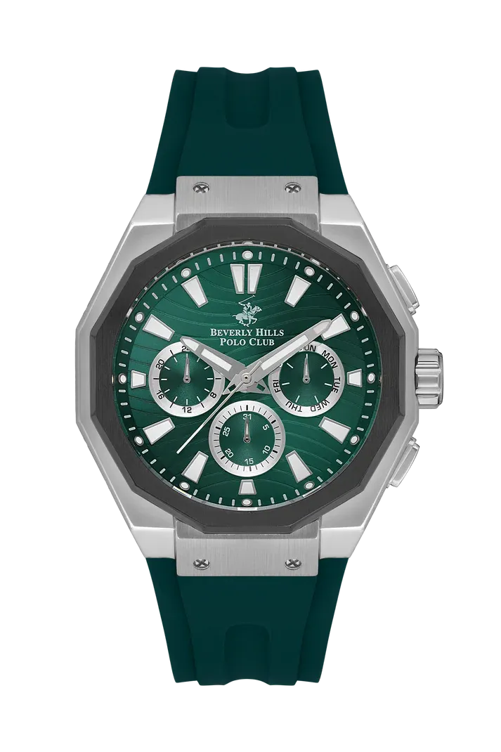 Beverly Hills Polo Club Men’s Multi Function Green Dial Watch – BP3557X.375