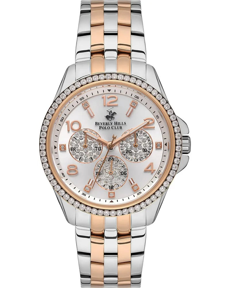 BEVERLY HILLS POLO CLUB Women’s Analog Silver Dial Watch – BP3572C.530