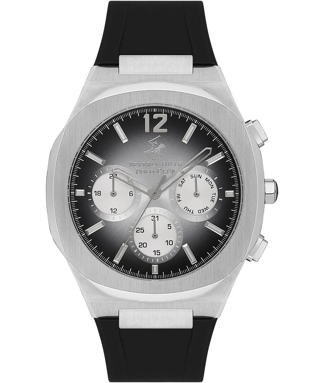 Beverly Hills Polo Club Men’s Multi Function Black Dial Watch – BP3539X.351