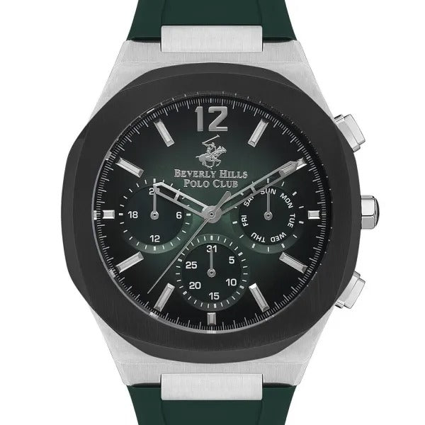 Beverly Hills Polo Club Men’s Multi Function Green Dial Watch – BP3539X.375