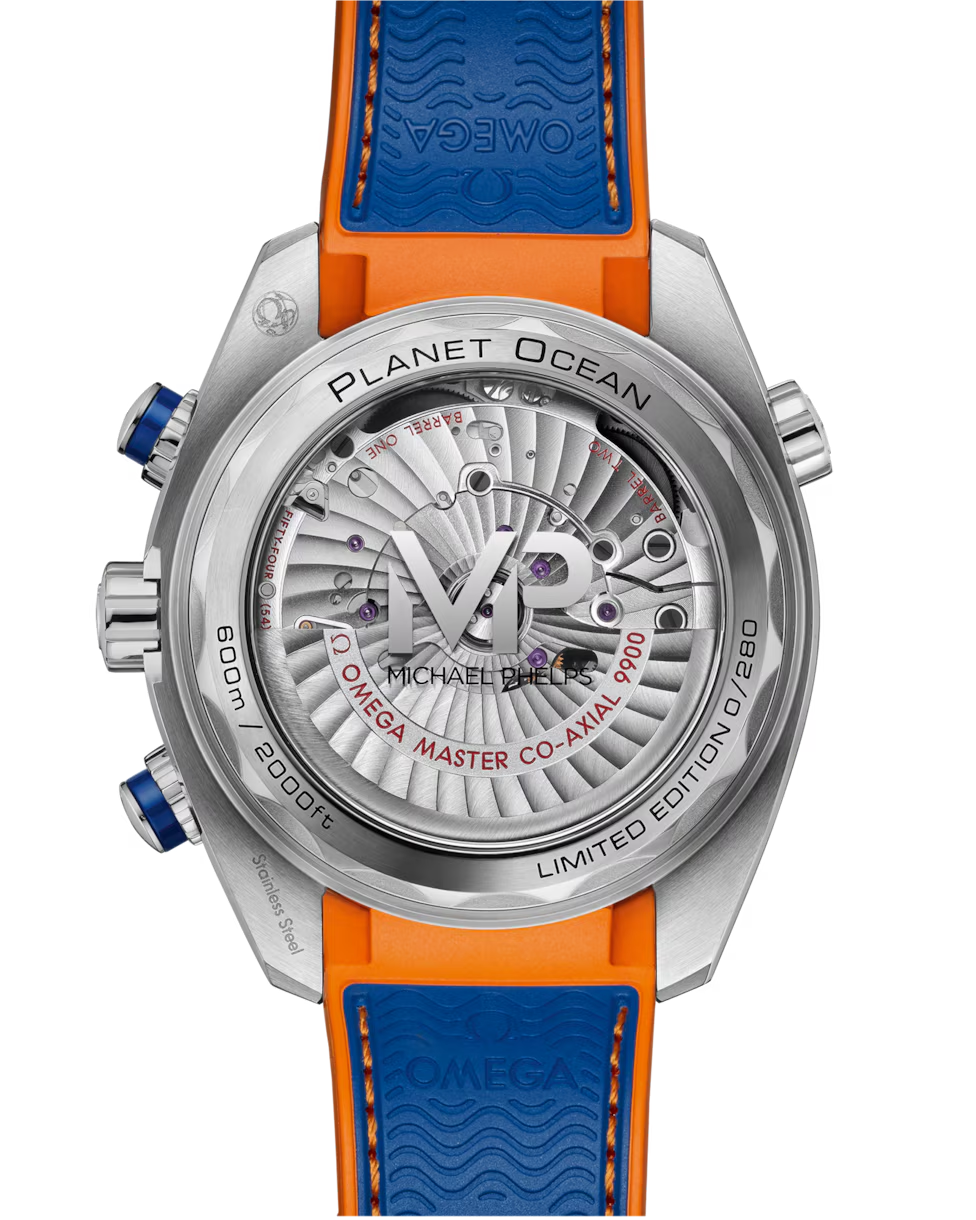 Omega Seamaster Planet Ocean 600M 45.5 mm, steel on rubber strap