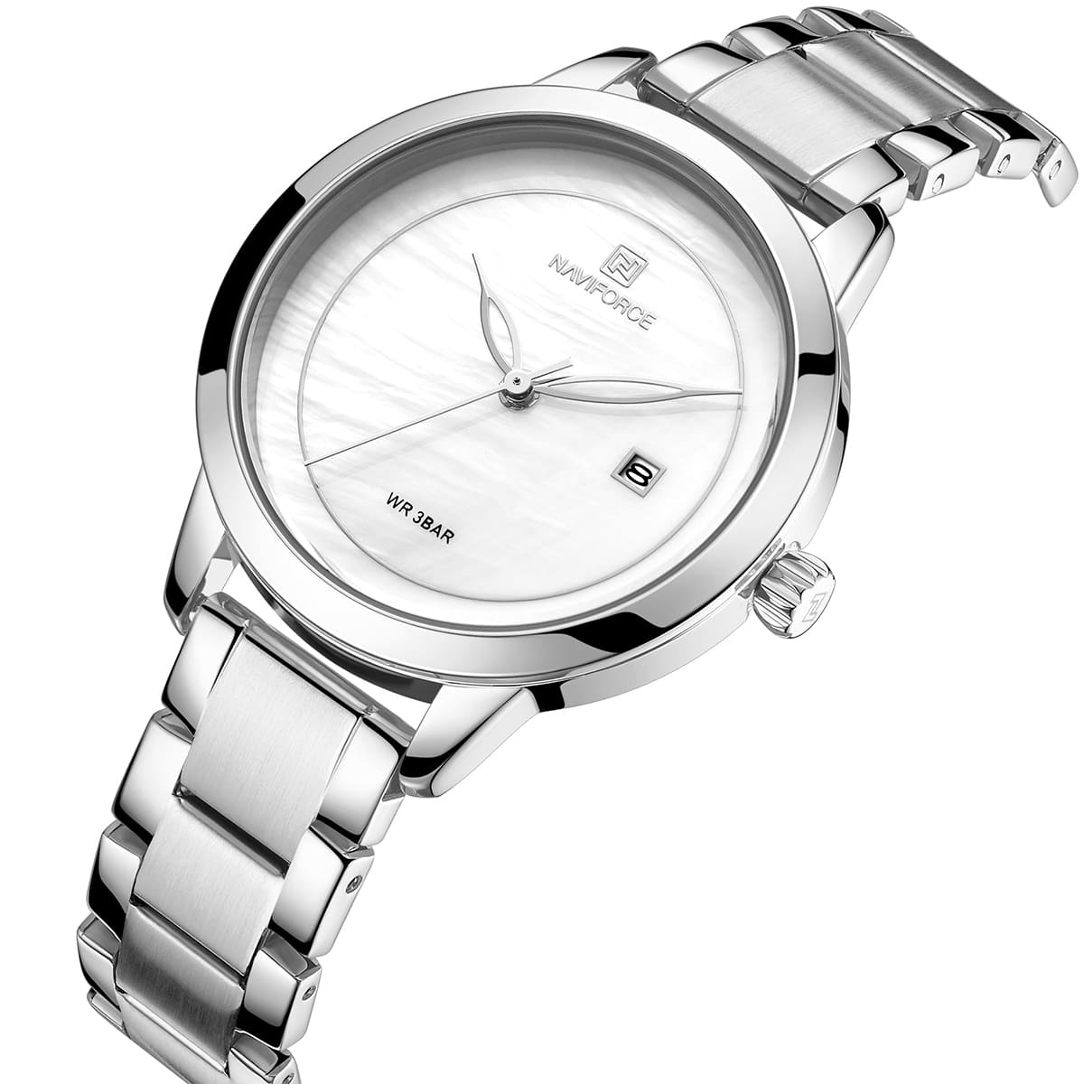 ساعة نافي فورس حريمي NF5008-S-W