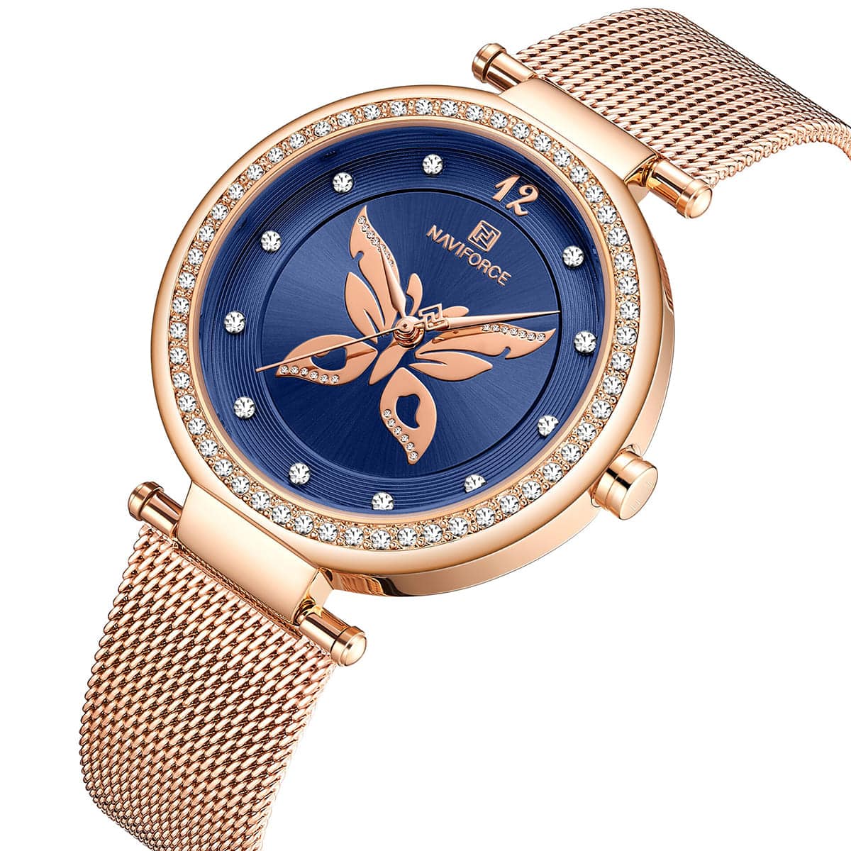 ساعة نافي فورس حريمي NF5018-RG-BE