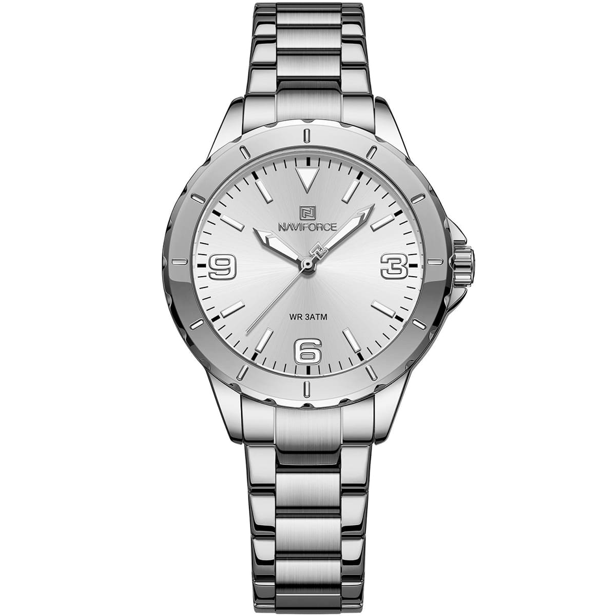ساعة نافي فورس حريمي NF5022-S-W-S