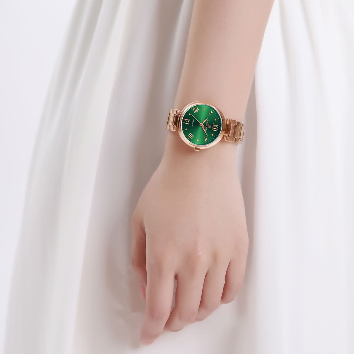 ساعة نافي فورس للنساء NF5030-RG-GN