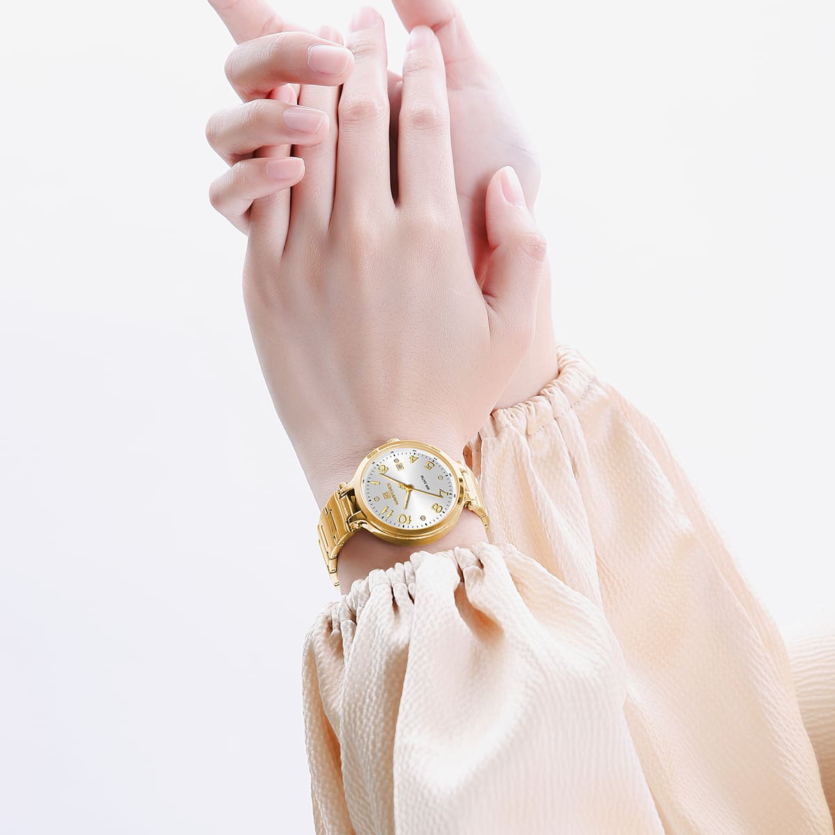 ساعة نافي فورس للنساء NF5033-G-W