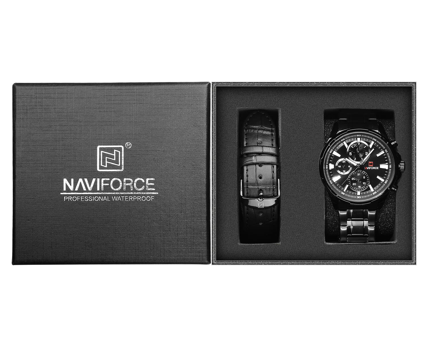 ساعة نافي فورس رجالي NF9089S-B-B
