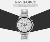 ساعة نافي فورس رجالي NF9089S-S-W
