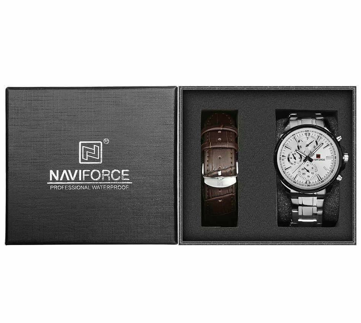ساعة نافي فورس رجالي NF9089S-S-W