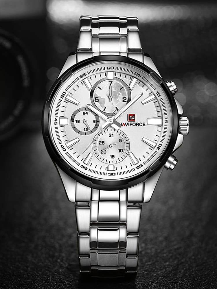 ساعة نافي فورس رجالي NF9089S-S-W