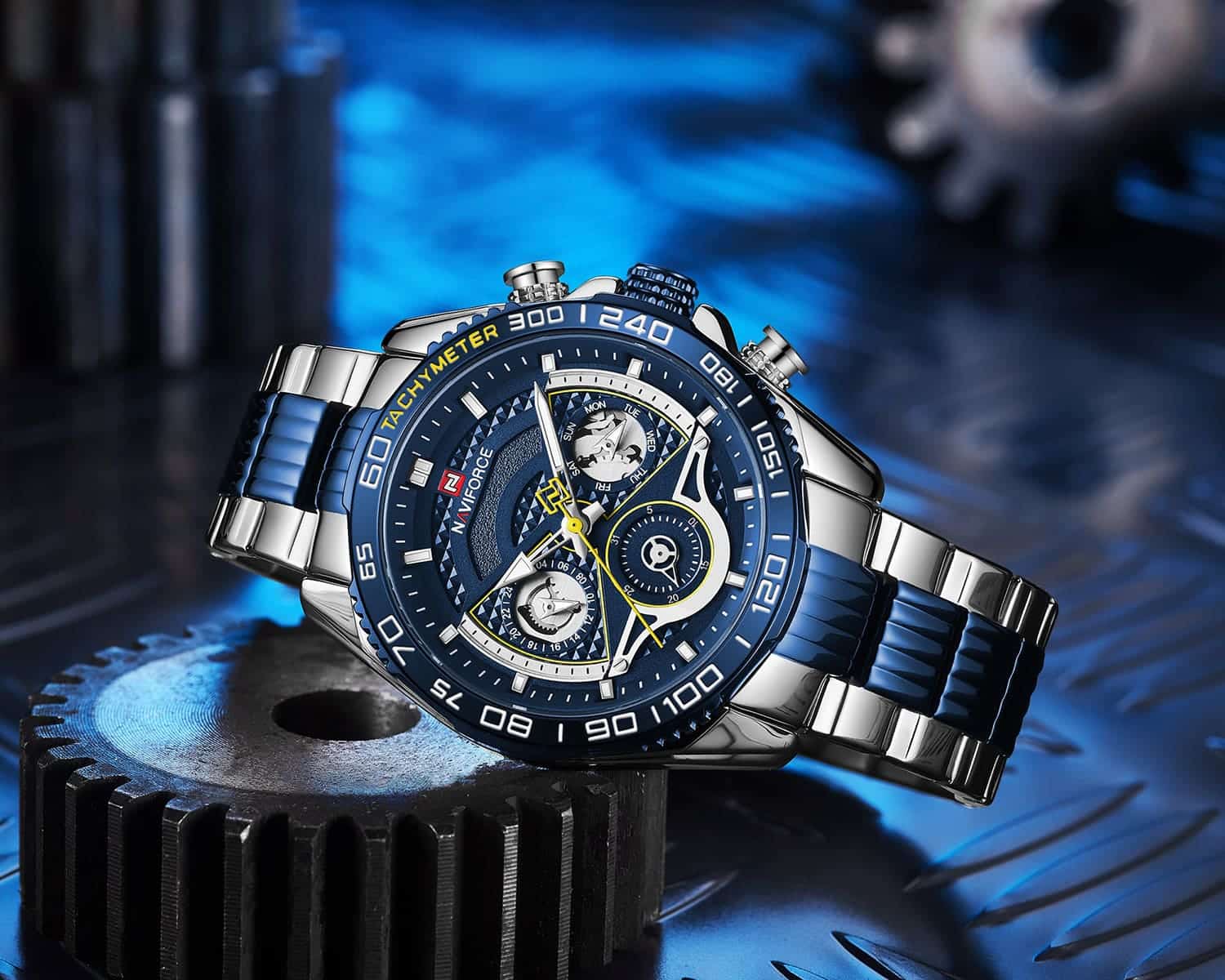 ساعة نافي فورس رجالي NF9185-S-BE