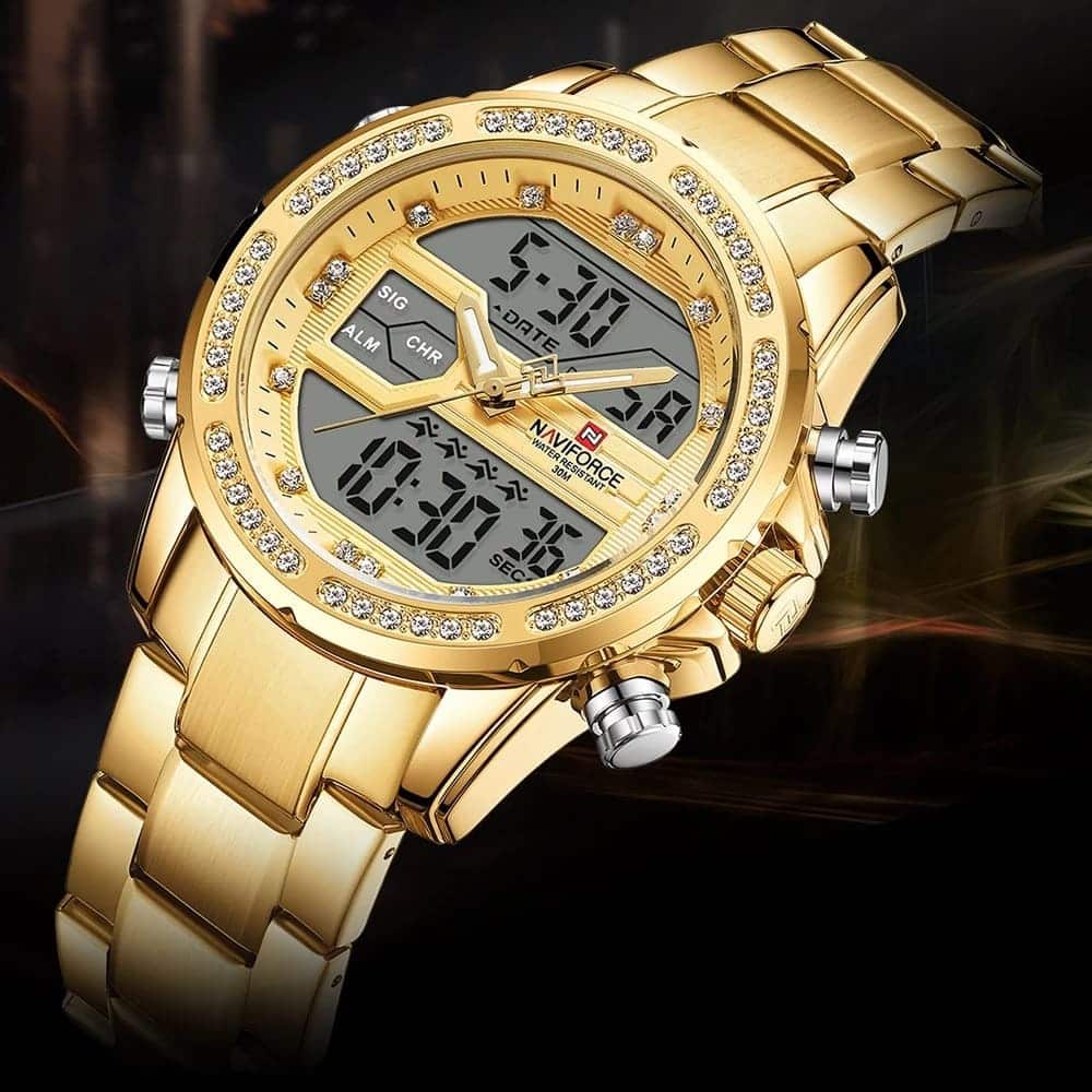 ساعة نافي فورس رجالي NF9190-G-G