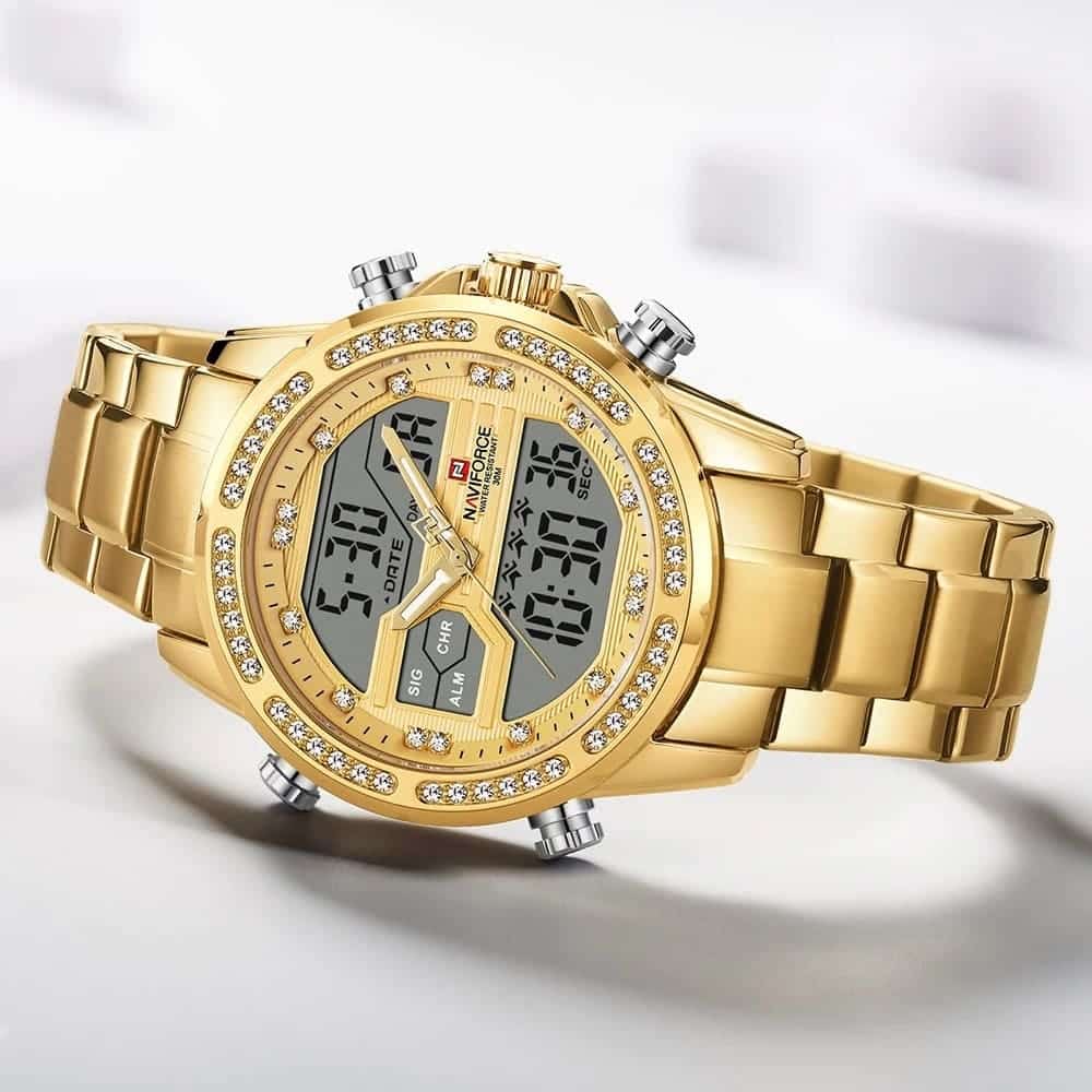 ساعة نافي فورس رجالي NF9190-G-G