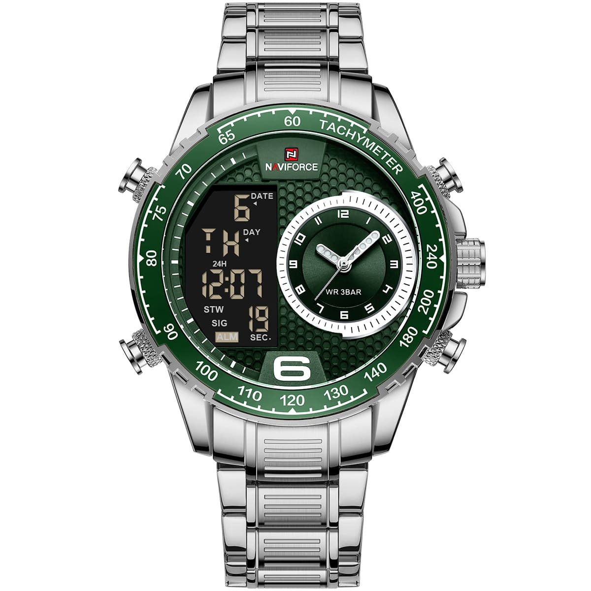 ساعة نافي فورس رجالي NF9199S-S-GN