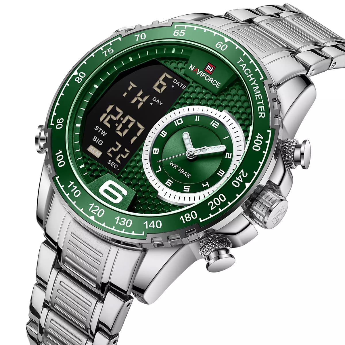ساعة نافي فورس رجالي NF9199S-S-GN