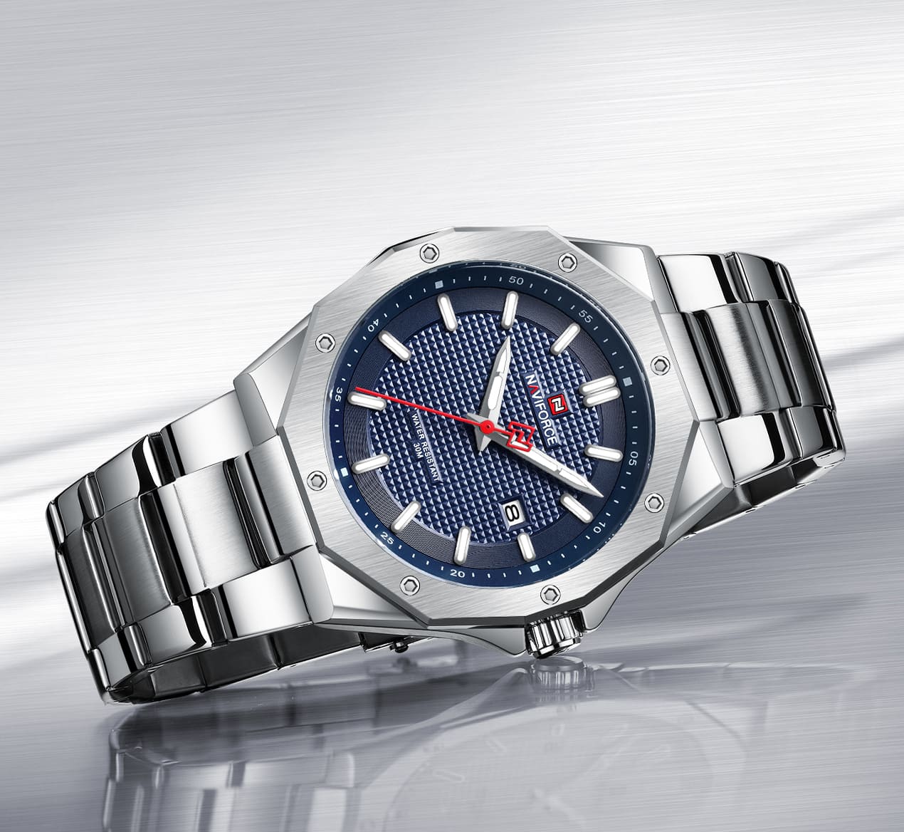 ساعة نافي فورس رجالي NF9200S-S-BE