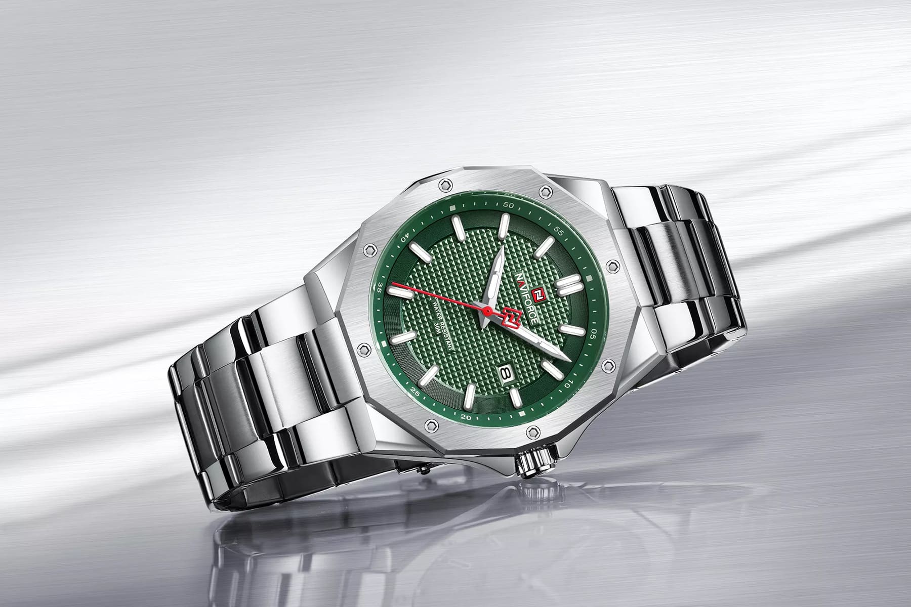 ساعة نافي فورس رجالي NF9200S-S-GN